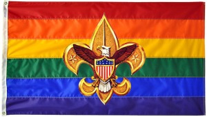 gay_rainbow_flag_with_Boy_Scout_emblem